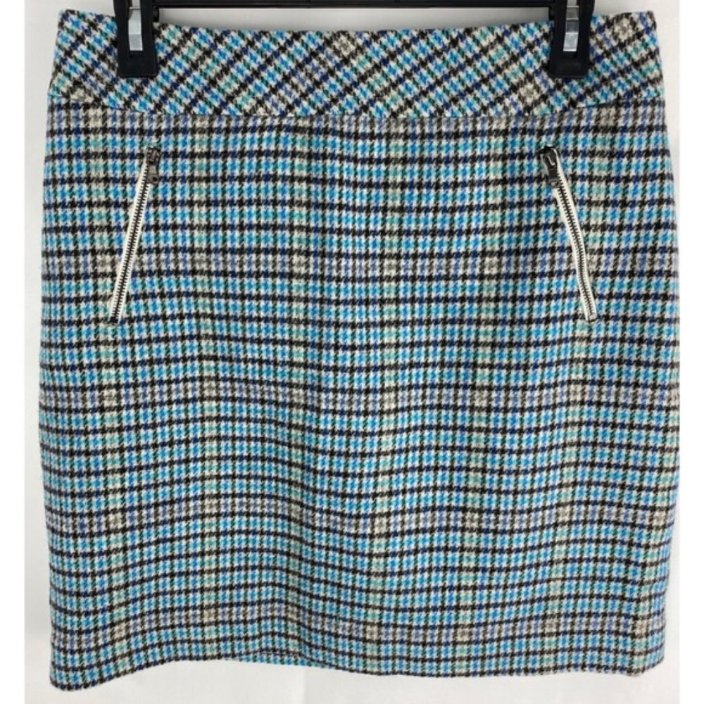 Talbots Petite 8P Women’s Houndstooth Skirt